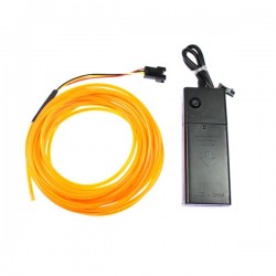 Leuchtdraht orangefarbene Batterien