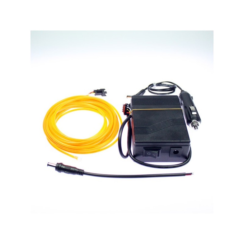 Cable luminoso naranja tuning