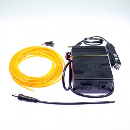 Cable luminoso naranja tuning