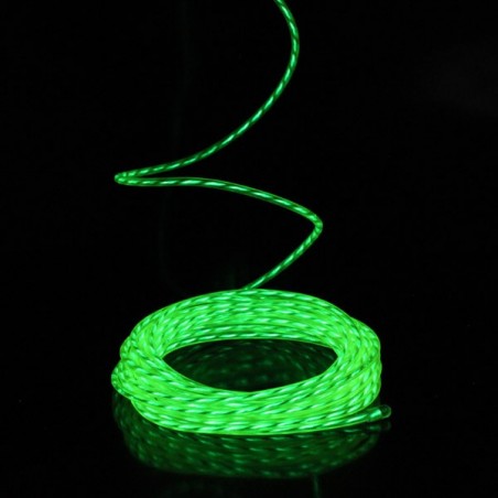 Kit cable luminoso animado verde lima 2m tuning especial