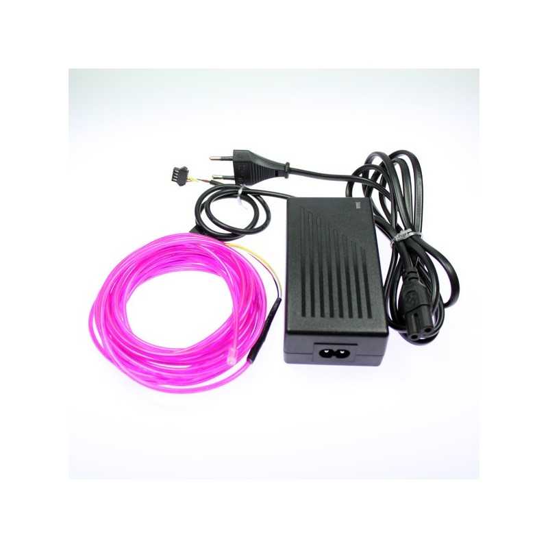 Fil électroluminescent maison violet