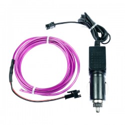 Néon flexiforme violet tuning auto 2m + allume cigare