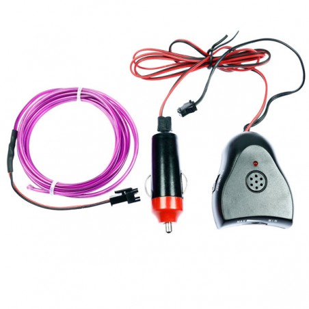 Flexible Neonröhre lila Autotuning + Soundsensor