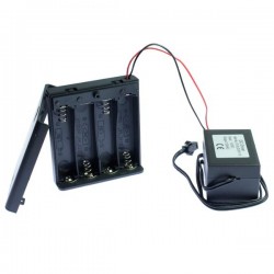 Invertidor funciona con pilas para cable luminoso 10m