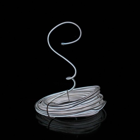 Bendable el wire 2m white battery-operated with sound sensor