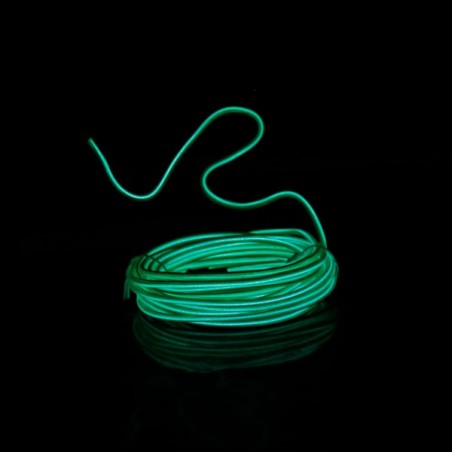 2m grünes, batteriebetriebenes, flexibles Neonkabel mit Tonsensor