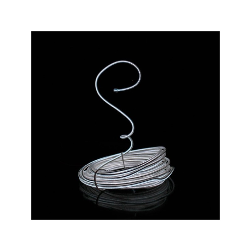 Cable luminoso moldeable 5 m blanco a pilas con sensor de sonido