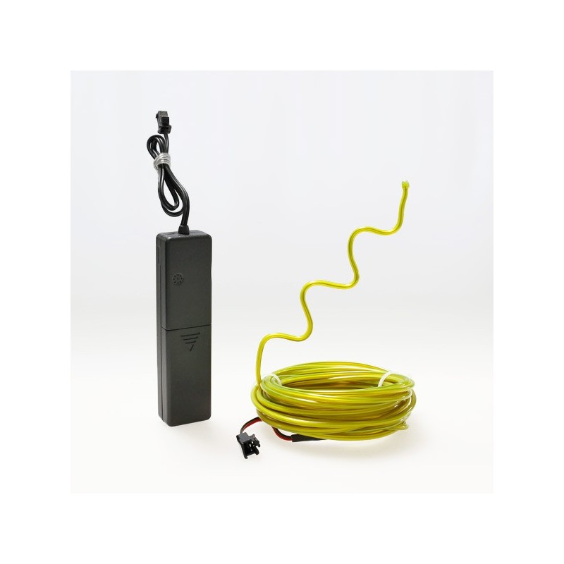 El wire flexiforme 5m jaune à piles avec capteur de son