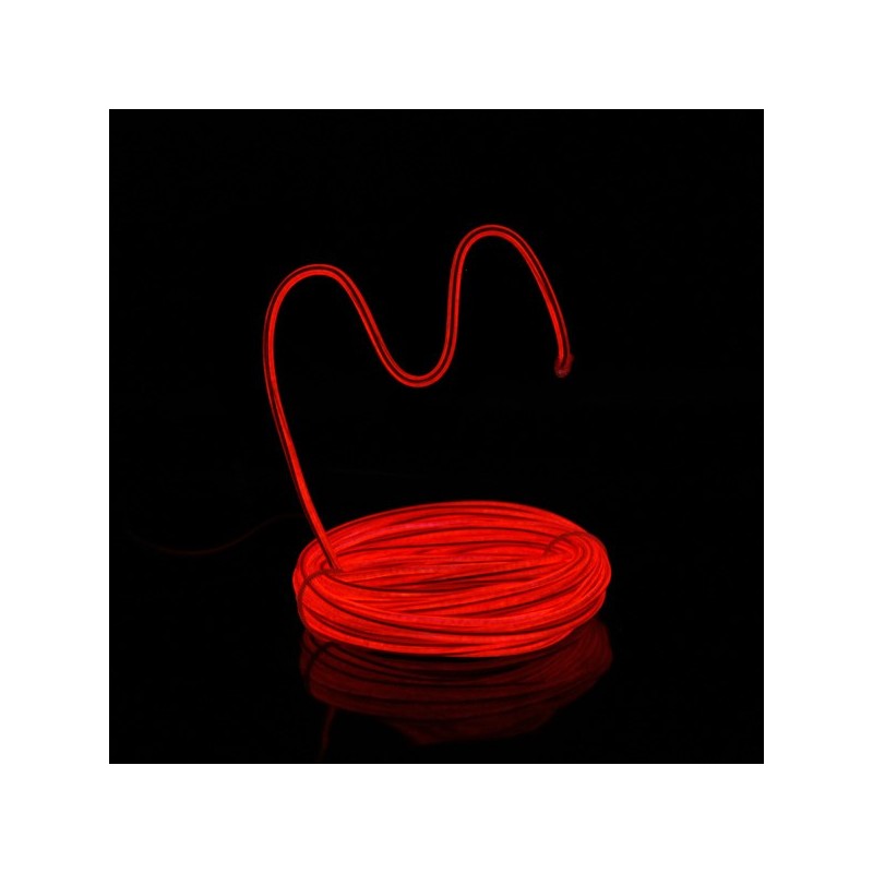 El wire flexiforme 5m rot batteriebetrieben mit Tonabnehmer