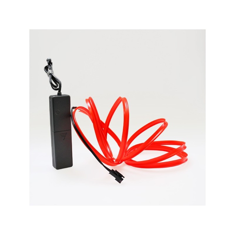 El wire 2m battery-operated red bezel with sound sensor