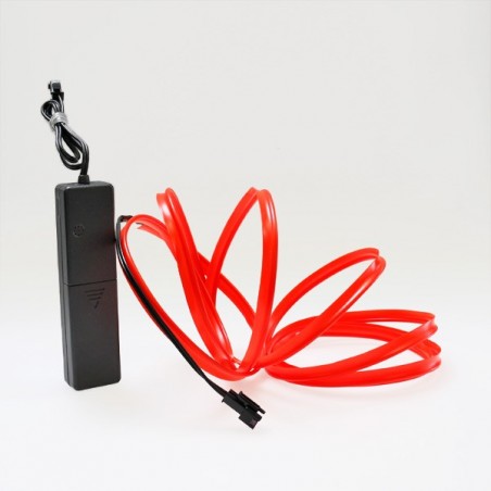El wire 2m battery-operated red bezel with sound sensor