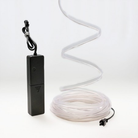 Wire sewable el wire white 5m with sound sensor battery box