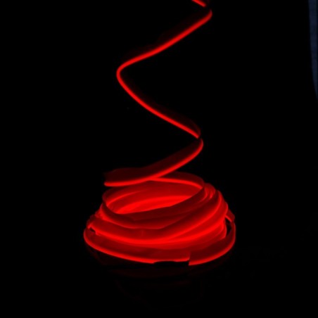 sewable el wire red wire 5m with sound sensor battery box