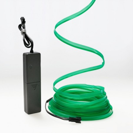 Wire sewable el wire green 5m with sound sensor battery box