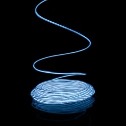 El wire weiß 5m mit batteriebetriebenem Tonabnehmer