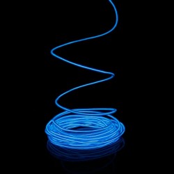 El wire blau 5m mit batteriebetriebenem Tonabnehmer