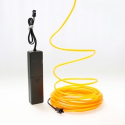 El wire gelb 5m mit Stromversorgung Batterien Tonabnehmer