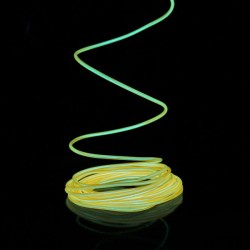 El wire gelb 5m mit Stromversorgung Batterien Tonabnehmer