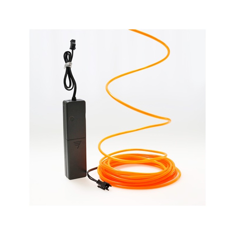 El wire orange 5m avec alimentation piles capteur de son
