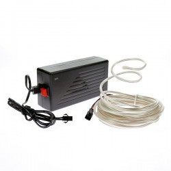 Cable luminoso flex blanco de 5 m para decoración del hogar con transformador 220V + intermitente