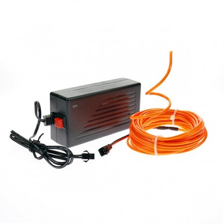 Neonröhre für Hausdekoration, orange, 5 m, mit 220-V-Stromversorgung + Blinklicht