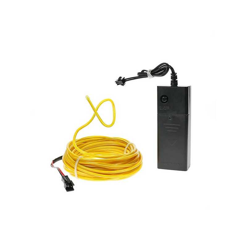 El wire 5m yellow battery-powered flexiforme hobby toy