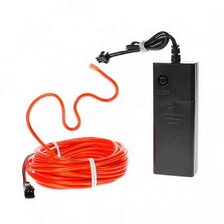 El wire 5m red battery-powered flexiforme hobby toy
