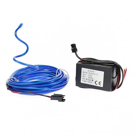 El wire tuning moto flexiforme blue 12 volts de 5m