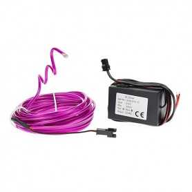 El wire tuning auto flex violet 12 volts 5m