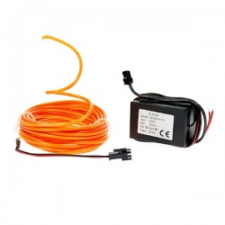 Neon Tuning PC flexiforme orange 12 Volt 5m
