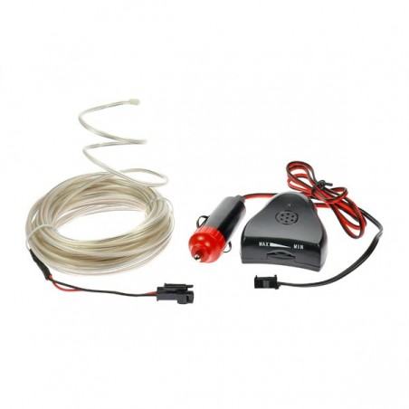 Flexible Neonröhre weiß 5m Autotuning mit Tonsensor