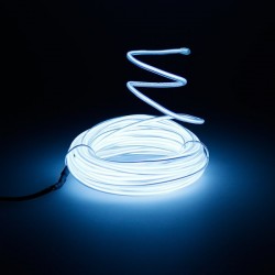 Cable luz moldeable blanco 5m. Mantiene su forma