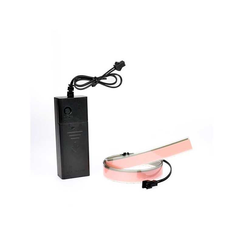 Bande souple lumineuse blanche à piles  