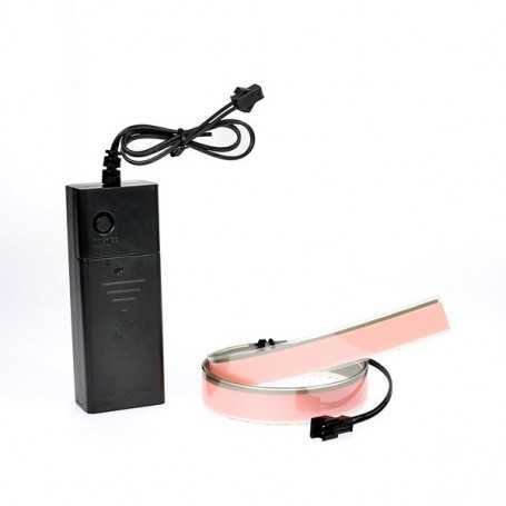 Bande souple lumineuse blanche à piles  