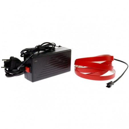 Bande électroluminescente rose kit 220V de 2m + clignotement