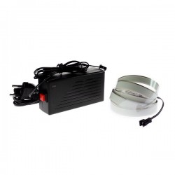Blaues Elektrolumineszenzband 220V Kit 2m + Blinklicht