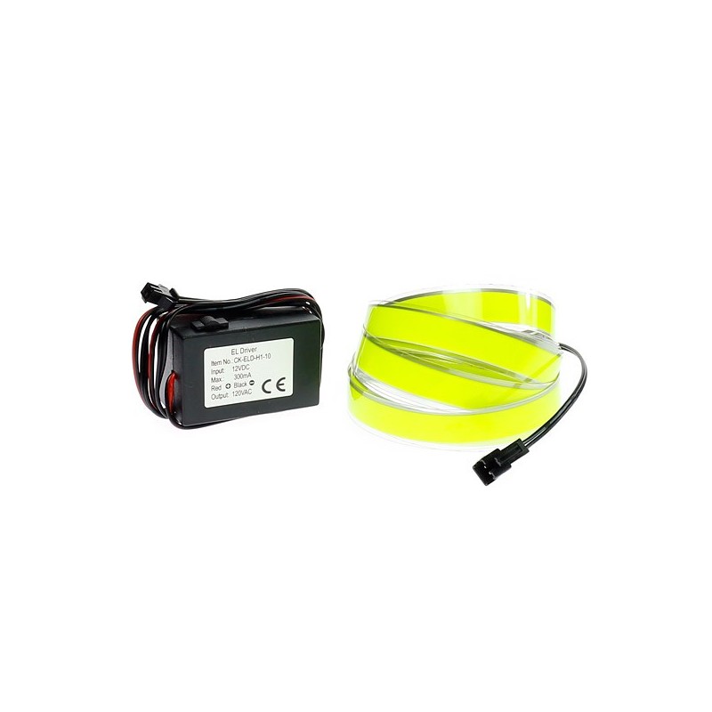 Kit tuning coche verde 2m Cinta luminosa 