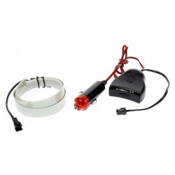 Cinta luminosa sintonización azul auto 12V 1m sensor de sonido