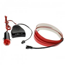 Cinta luminosa sensor de sonido rose tuning auto 12V 2m
