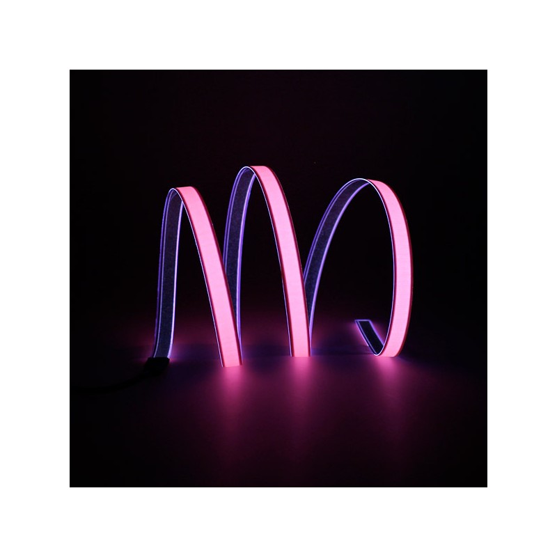 Bande souple lumineuse rose 1m