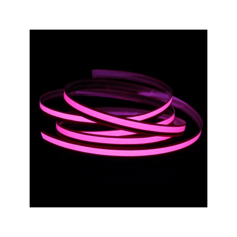 Bande électroluminescente rose 2m