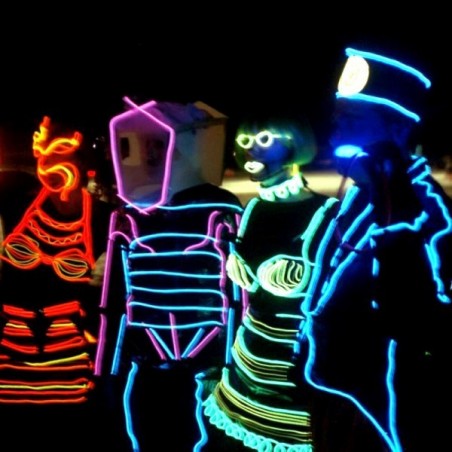 Kostüm mit weichem Neon