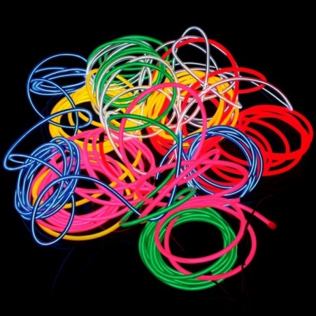 Neon Flexible Home Deco weiß - 10m + Blinklicht