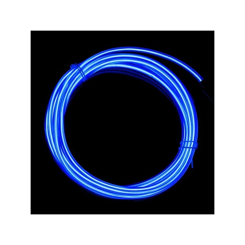 Cable luminoso azul 2m