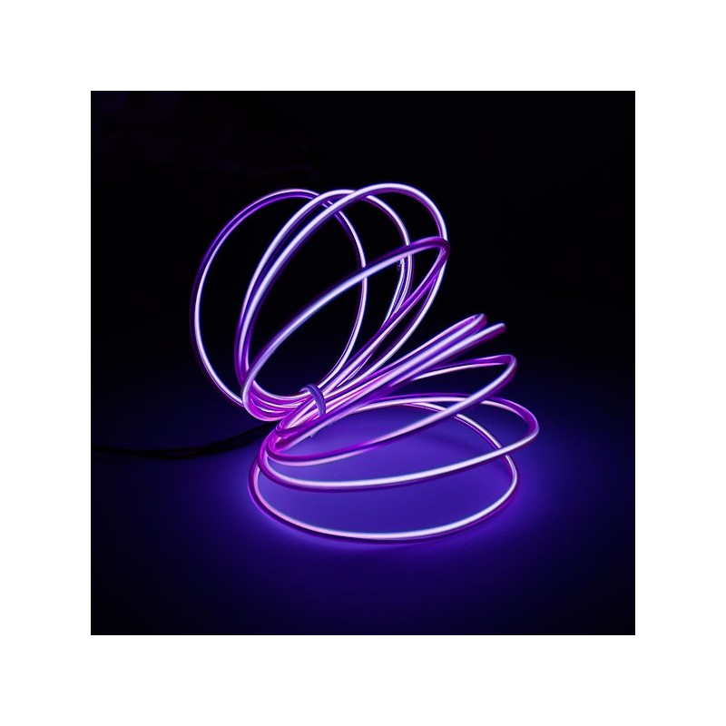 Bendable el wire violet tuning auto 2m