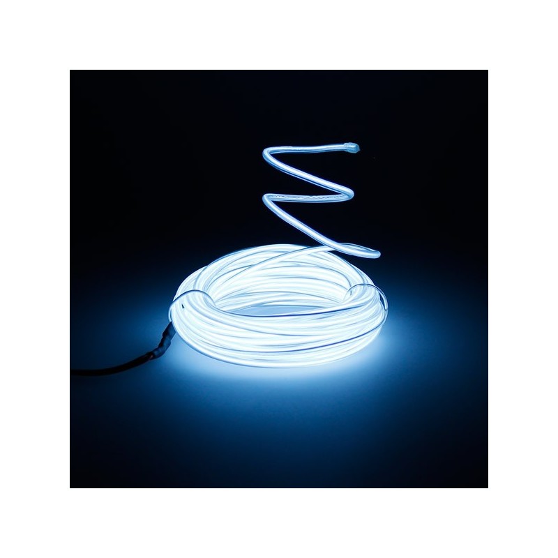 El wire 5m white flexible motorcycle tuning