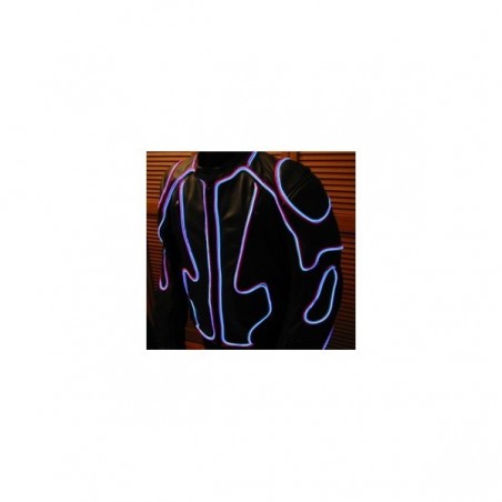 Flexible neon on jacket