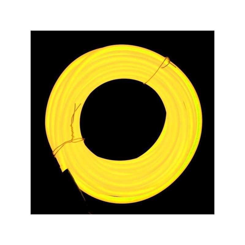 Neon flexible tuning auto jaune - 10m - diam. 5mm