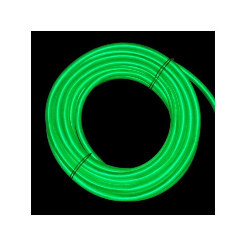 Neón flexible tuning coche verde - 10m - diam. 5mm