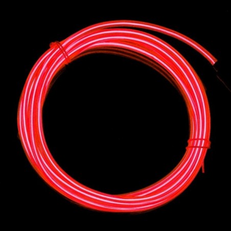 Neon flexibler Schlauch Autotuning rot - Transformator 12V - 2m